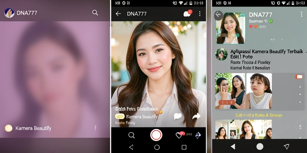 Antarmuka pengguna DNA777 yang sederhana dan efisien untuk pengeditan foto.