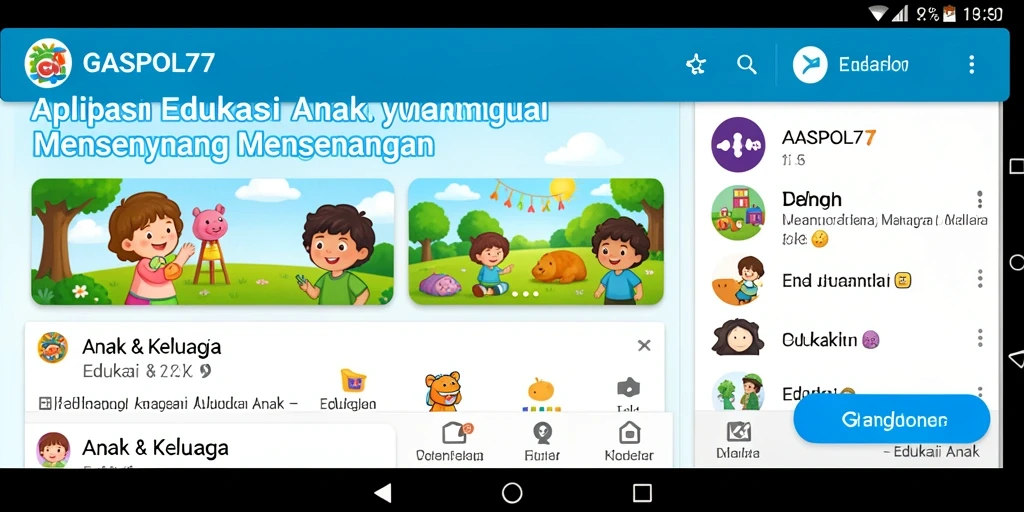 Antarmuka edukasi anak yang interaktif dan menarik