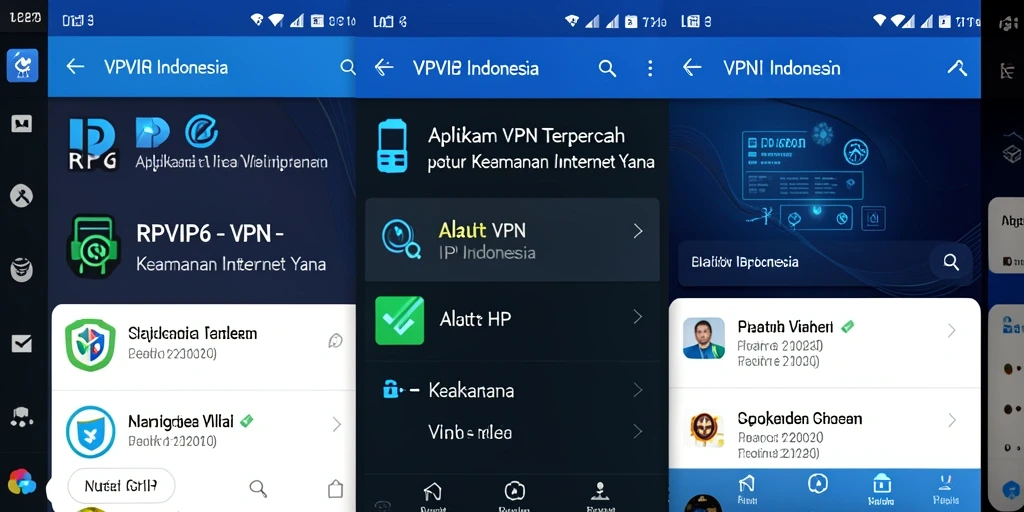 Antarmuka aplikasi RPVIP6 yang ramah pengguna dan mudah dinavigasi.