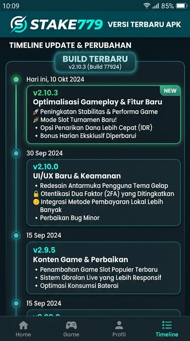 Riwayat Versi Stake779 untuk Pengguna Android